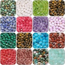 8mm Natural Faceted Lulutong Stone Beads With Rhombus Spacer Beads, Handmade DIY Beaded Jewelry Semi-Finished Material Accessories Loose Beads - Lulutongzhu - View 4