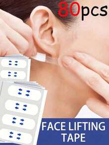 Instant Skin Care Tape - Invisible Waterproof Support Patches, Suitable For Chin And Neck, Face Tape - Alcohol-Free, Suitable For All Skin Types, Unisex, Jawline - Multicolor - View 9