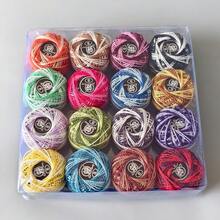 Ensemble de 16 couleurs de fils à coudre, fabriqué en fil de polyester pour la broderie à la main et le tissage - Fil à coudre 16 couleurs - Voir 7
