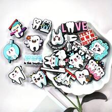 20件組牙齒保護鞋飾套裝，PVC鞋子裝飾，鞋子配件飾品，生日聖誕萬聖節派對創意禮物 - 彩色 - 查看 5
