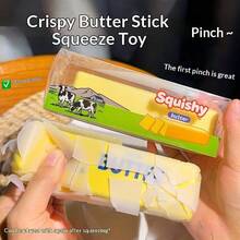 1pc-2026 New ASMR Voice-Activated Toy, Crispy Butter Stick, Slow Rebound, Voice-Activated Squishy, Stress Relief, Venting, Soft Squeeze, Finger-Sucking, Prank, Perfect Gift - Fun Gift - Birthday Gift - Holiday Gift - Gift - Multicolor - View 10