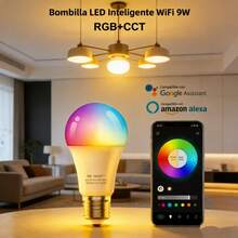 EDVELLA 9W RGB+CCT WiFi Smart LED Bulb, Color Changing And Dimming, Music Sync, E26 Base, Remote Control Via Mobile App, Smart Home Bulb With Motion Sensor, Makes A Great Gift. - 4 PCS - View 9