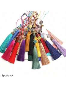 2pcs/Pack Chinese Knot Diy Jewelry Pendant, Zinc Alloy Tassel Charm For New Year Decoration - Tassel Pendant - View 7
