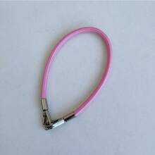 1pc Solid Color Phone Lanyard, Minimalist PU Wrist Strap Daily Gift Phone Charm - Multicolor - View 8