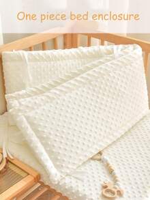 1 buah Pagar Pengaman Terintegrasi untuk Tempat Tidur Bayi, Strip Anti Benturan Empuk, Pagar Samping Tempat Tidur Bayi, Pagar Pengaman Beludru Lembut untuk Tempat Tidur Bayi, Bantalan Lembut Bordir Kartun untuk Bayi Baru Lahir, Strip Anti Benturan untuk Anak-anak, Pagar Pengaman Anti Jatuh - Pelindung kasur Bean Plush - View 4