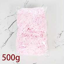 1 Gói 30/50/100/200/500g Giấy vụn Raffia nhiều màu dùng làm tổ gà, quà cưới, hộp kẹo, bao bì quà tặng - Màu Hồng baby - Xem 15