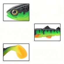Avlcoaky 1個 16cm/25g 軟塑膠槳尾游餌 釣魚路亞假餌 - 彩色 - 查看 4
