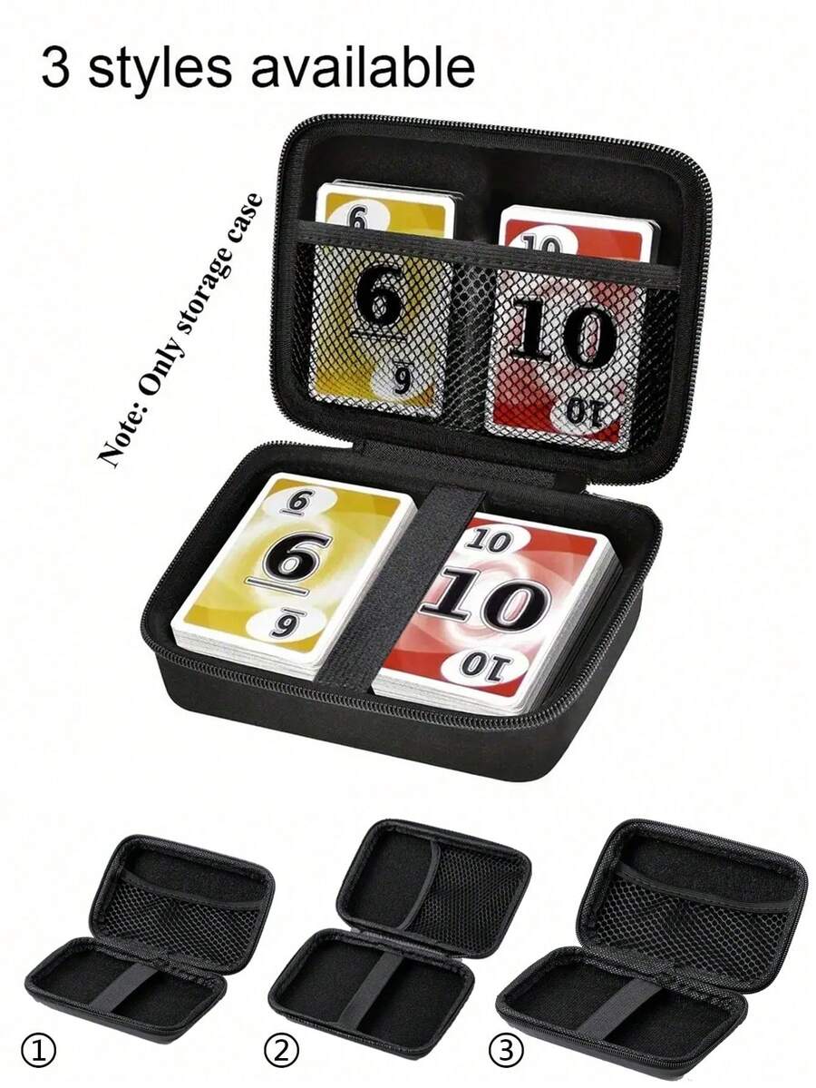 記憶儲存卡牌遊戲盒,相容卡套,撲克牌盒,遊戲卡保護盒,桌遊三國撲克牌保護套,適用於 Phase 10 遊戲卡/PM TCG 卡,卡牌遊戲儲存盒可容納最多 350 張卡,3 種款式,男孩生日禮物,成人派對遊戲,派對禮物,中性,婚禮,單身派對,返校禮物,教師節禮物 - 黑色 - 查看 1