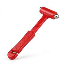 Emergency Car Safety Hammer – Belt Cutter And Glass Breaker, Compact Escape Car, Truck Or SUV - Red Basic 2-in-1 (Cutter & Hammer) - View 9