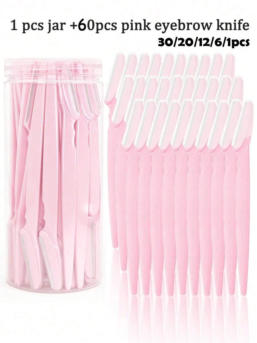 Bộ dao cạo lông mày 240/100/50/30/16/15/12/10/6/5/31 cái, dao tỉa/cạo lông mày, bộ tỉa lông cơ thể và dao cạo mặt & lông mày, lưỡi dao cán dài có tấm bảo vệ chính xác, dụng cụ chăm sóc cho nữ, phù hợp dùng hàng ngày hoặc du lịch, dụng cụ mỹ phẩm