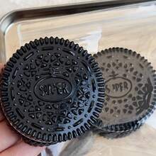 1個-粉色餅乾捏捏樂壓力球，逼真三明治餅乾擠壓玩具，柔軟緩解焦慮的成人紓壓玩具，可愛桌面裝飾 & 辦公室壓力緩解器 - 彩色 - 查看 7