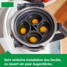 1pc 4-In-1 Egg Steamer Compatible With TM5 TM6, Egg Boiling Pot - Multicolor - View 2