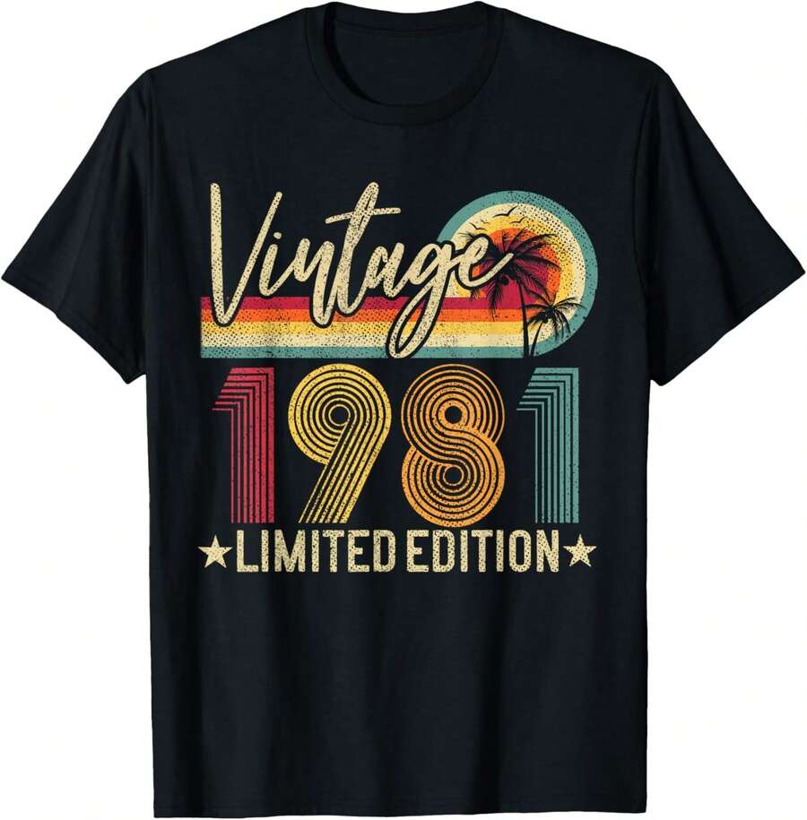 45 Years Old T-Shirt - Black - View 1