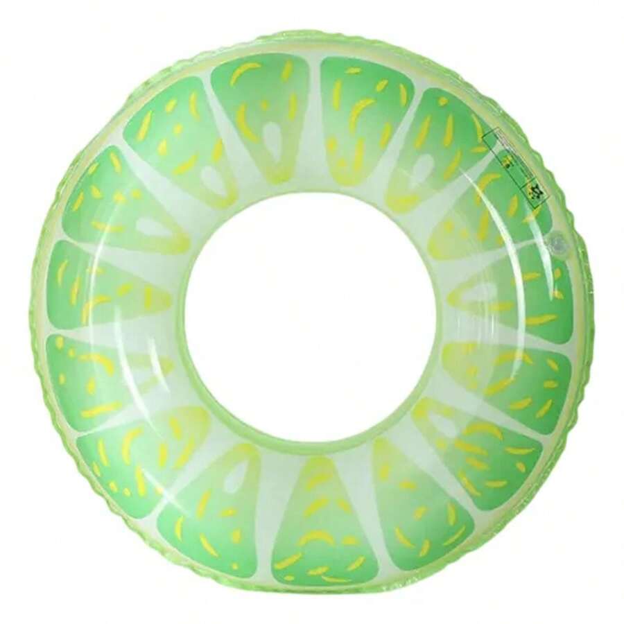 Inflatable Donut Lifebuoy Pool Float 70cm - 青檸色 - 查看 1