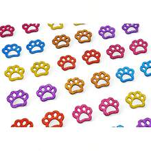 100 Adesivos Pet Patinhas Aplique Eva Lacinhos Petshop Banho e Tosa Cães e Gatos - Multicolorido - Visão 3