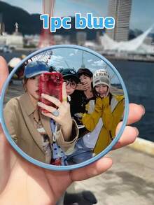 Cermin Selfie Cembung Portabel Tahan Pecah, Cermin Bulat Kecil Sudut Lebar, Cocok untuk Fotografi Perjalanan Luar Ruangan dan Dekorasi Rumah, Untuk Merekam Jejak Kaki, Desain Kompak, Cermin Rias, Hadiah Perjalanan yang Wajib Dimiliki untuk Teman, Wajib Dimiliki untuk Bepergian - I - View 13