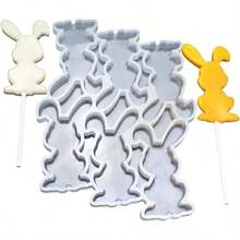 - Molde de piruleta de silicona transparente, para chocolate, caramelos duros y resina epoxi, 2 unidades Nconejo - N_Conejo - Ver 5