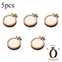 1/2/5/10pcs Mini Embroidery Hoop Wooden Cross Stitch Frame Handmade Pendant Craft Embroidery Set - As Picture - View 19