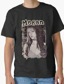 KATEYE Megan Divertido collage de álbum de recortes del grupo  Y2K - Camiseta de regalo única H3568 para hombres y mujeres hasta 5XL - Negro - Ver 1