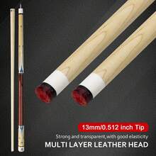 58.26 Inch Professional Billiard Cue, 13mm Tip, Maple Fiber Billiard Cue, Suitable For Bar, Home, Club, Professional Billiard Players - Apricot - View 1