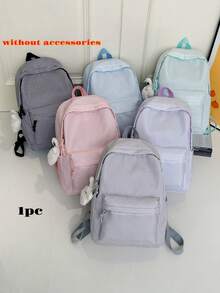 Nueva mochila de viaje minimalista y versátil, cómoda y de gran capacidad, ideal para la temporada de regreso a la escuela/graduación - Multicolor - Ver 1