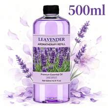 500ml/16.91oz 大容量精油補充液，多款香味可選，獨家香氛配方，適用於擴香機、加濕器、空氣淨化器及其他設備，適合辦公室、居家、車內與飯店環境，持久清新除臭，精美禮品首選 - 大容量500ML奢華香氛系列 - 查看 24