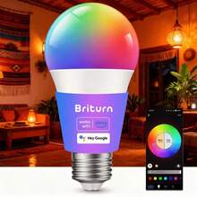 EDVELLA 9W RGB+CCT WiFi Smart LED Bulb, Color Changing And Dimming, Music Sync, E26 Base, Remote Control Via Mobile App, Smart Home Bulb With Motion Sensor, Makes A Great Gift. - 4 PCS - View 11