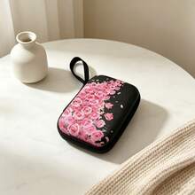 1pc Sweet Style Printed Portable Storage Bag Hard Shell Pressure-Resistant Earphone Data Cable Organizer Pouch - View 12