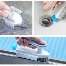 1pc Gap Cleaning Brush, 2-In-1 Floor Brush, Multi-Functional Handheld Cleaning Brush, No Dead Angle Brush, Ideal Home Accessory, Used For Cleaning Windows, Gaps, Stoves, Doors, Laundry Sinks - Triple - View 8