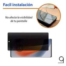 Matte Curved Privacy Screen Protector For Moto Edge 60 Pro, Anti-Spy, Anti-Fingerprint, Full Protection - Black - View 5