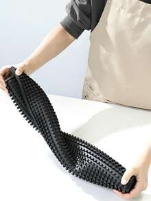 1pc Bar Drain Mat, Black Bar Mat, Coffee Bar Mat Soft Rubber Kitchen Heat-Insulating Mat, Draining Mat, Shock-Absorbing Anti-Vibration Mat, PVC Material, Coffee Machine Accessory, Kitchen Supplies, Non-Slip Cocktail Service Spill Mat For Bartending, Coffee Bar Mat Accessory For Home Kitchen, Coffee Utensil, Drying Mat - Black - View 10