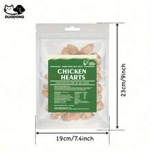 GOOGEER Freeze Dried Chicken Hearts For Cats & Dogs Treats, Single Ingredient - Perfect For Training, Topper Or Snack (Chicken Hearts), High In Protein, Grain-Free, Gluten-Free - 10.5盎司/300克 - 查看 11