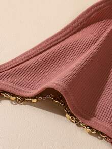 6pcs Tassel Metal Chain Women's Thong Panties - Multicolor - View 5
