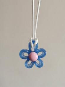Korean Fashion Harajuku Vintage Cute Colorful Acrylic Flower Pendant Choker Necklace Neck Charm Women Y2K EMO Jewelry Accessories - Flowers - View 7
