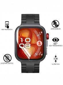 2-5PCS Hydrogel Film Full Curved Screen Protector Compatible With Watch FIT 3/4/4pro Accessories 9D Screen Protector For Watch FIT 3/4/4pro No Glass - Clear - View 8