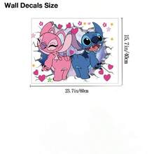 1pc Disney Stiddy Fun Wallpaper Wall Decor Self-Adhesive - Stitch Wall Decoration Self-adhesive - View 7