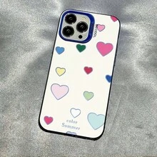 Fundas para celular de moda 2026Patrón en forma de corazón Carcasa celular diseño elegante resistente a impactos y rasgos, adaptada para múltiples modelos como X,XR,XS Max y series 11/12/13/14/15/16/17 con todas sus variantes, celulares Galaxy gama A y S de diferentes generaciones, dispositivos Moto E y serie G, además de Poco y Redmi Note toda la línea, material cómodo ligero, protección completa para teléfono móvil ideal para uso personal y diario cotidiano - Verde - Ver 6