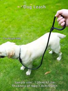 1pc Pet Leash, Portable And Lightweight, Made Of Wear-Resistant And Durable Material, Effectively Prevents Pets From Getting Lost, Perfect For Daily Walks, Hiking, Camping And Various Outdoor Outings For Cats And Dogs - Black - View 5