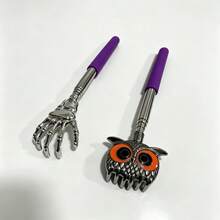 1/2/3/4pcs Ghost Hand Shaped Stainless Steel Telescopic Back Scratcher, Portable Telescopic Back Scratcher With Comfortable Rubber Handle, Perfect As Thanksgiving, Birthday And Christmas Gifts. Christmas Gifts, Christmas Stocking Stuffers, Christmas Presents, Birthday Gifts, Men's Christmas Stocking Stuffers, Men's Christmas Gifts - Multicolor - View 3