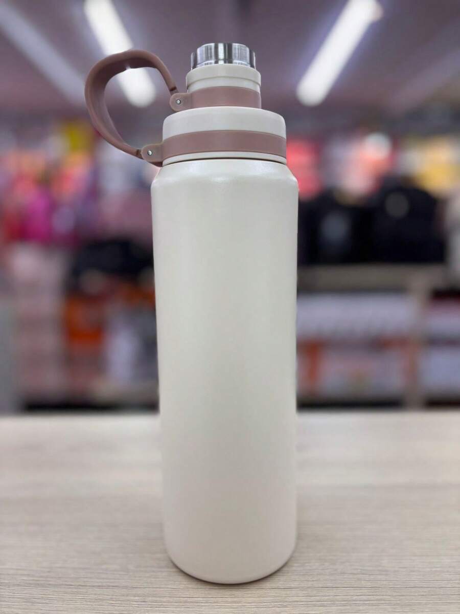 Stainless Steel Bottle With Spout, 800ml Or 600ml. - 米白色 - 查看 1