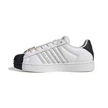 Adidas Clover Women's New Sneakers, Versatile Shell Toe Casual Sneakers - Black and White - View 5