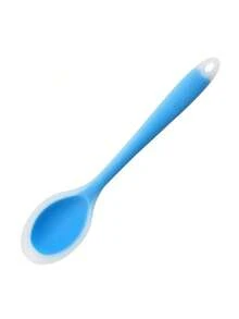 1 pieza Espátula de silicona, cubierta completa para uso en la cocina, para sopa, revolver, ensalada - Multicolor - Ver 15