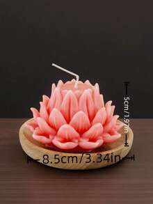 1 buah Lilin Aroma Lotus, Hadiah untuk Orang Lain, Hadiah Berkat, Lilin Doa, Desain Lotus Warna Campuran, Dekorasi Rumah Premium, Suvenir, Wangi Bahkan Tanpa Dinyalakan - 1PC - View 2