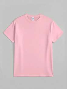 Ladies' Casual Summer T-Shirt| Women'S  Graphic Print 'If I Shenan Once, I'll Shenanigan', Round Neck, Comfortable Fit For Everyday Wear And Sports - 粉色 - 查看 2