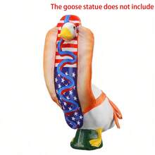 4th Of July 23-Inch High 250th Anniversary Celebration Hot Dog Patriotic Decor, Suitable For Large Concrete Goose Sculpture Outdoor Yard Garden Lawn Decoration (Goose Sculpture Not Included) - A - View 11