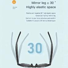 Lightweight Smart ABS Bluetooth 5.0 Glasses With Touch Control, HIFI Sound For Calls And Music, UV-Protective Lenses, Rechargeable With Long Battery Life, A High-Tech Essential For Daily Outdoor Trips. - View 6