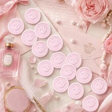 20入 3D 浮雕天鵝圖案自黏式蠟封貼紙，適用於禮物、婚禮邀請函、信封封口－珍珠粉 - 天鵝-珠光粉 - 查看 9