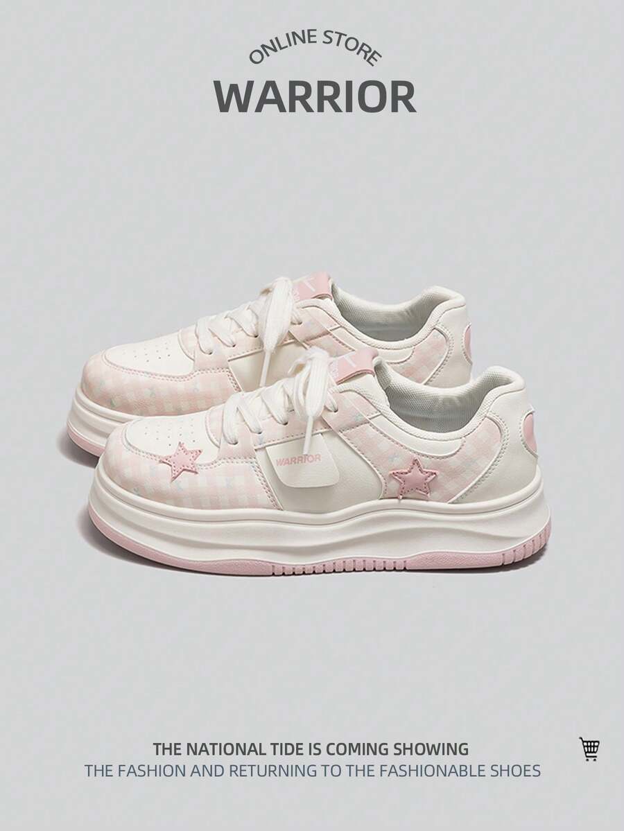 WARRIOR 1雙女款低筒休閒運動鞋 - 米粉 - 查看 1