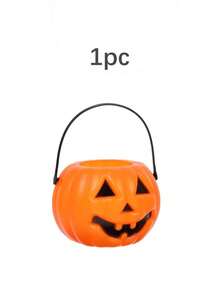 8pcs Halloween Pumpkin Lantern Candy Buckets, Suitable For Home, Store, Haunted House And Photo Props. They Add Halloween Charm To Any Scene, Can Be Used As Candy Bag Fillers Or DIY Decorations. Halloween Decor, Halloween Gifts - Multicolor - View 14