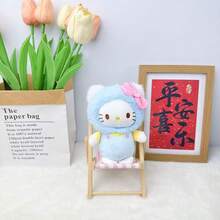 1 Pc Children's Plush Doll Backpack Accessory Birthday Gift Valentine's Day Gift Souvenir Keychain - Multicolor - View 7